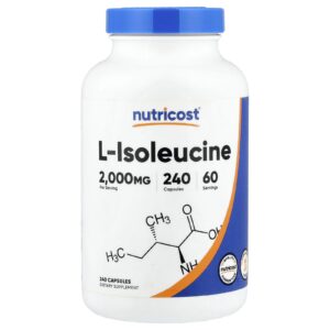 Nutricost L-Isoleucina 240 Cápsulas (500 mg por Cápsula)