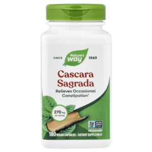 Natures Way Cáscara Sagrada 270 mg 180 Cápsulas Veganas