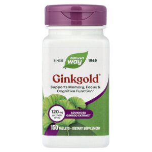 Natures Way Ginkgold® 150 Comprimidos (60 mg por Comprimido)