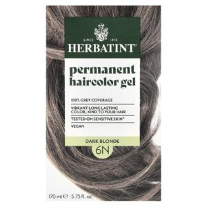 Herbatint Gel Permanente para Coloração de Cabelo 6N Louro Escuro 135 ml (456 fl oz)
