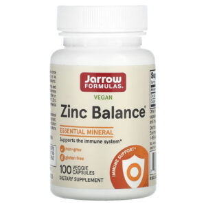 Jarrow Formulas Zinc Balance Vegano 100 Cápsulas Vegetais