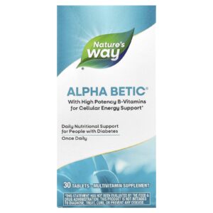 Natures Way Multivitamínico Alpha Betic® 30 Comprimidos
