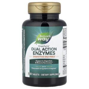 Natures Way MegaZyme® Enzimas de Dupla Ação 200 Comprimidos