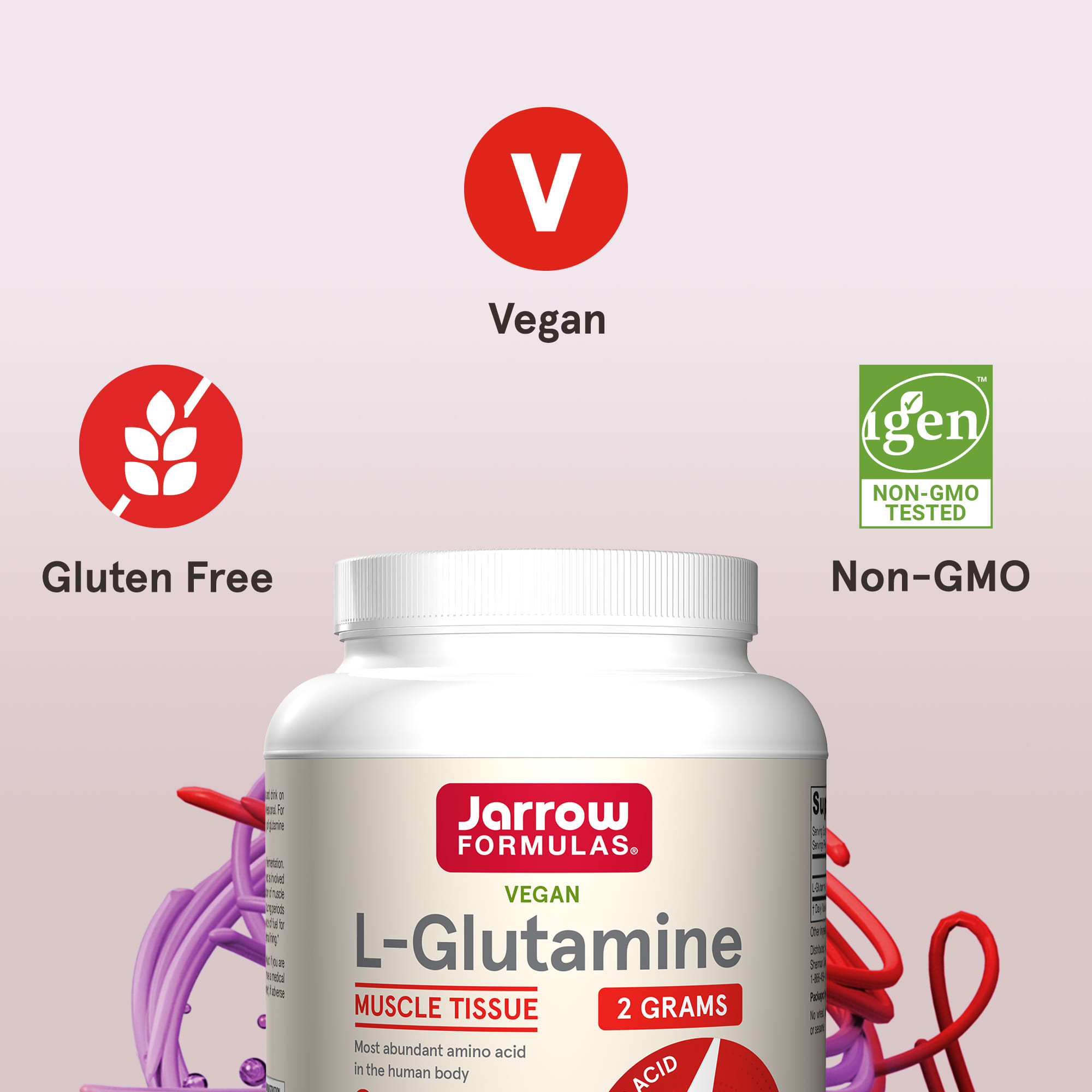 Jarrow Formulas L-Glutamina 1.000 g (353 oz) - Imagem 7