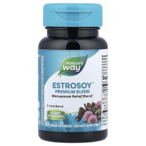 Natures Way EstroSoy™ Mistura Premium 60 Cápsulas Veganas
