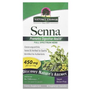 Natures Answer Senna 450 mg 90 Cápsulas Vegetarianas