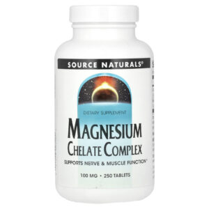 Source Naturals Complexo de Quelato de Magnésio 100 mg 250 Comprimidos