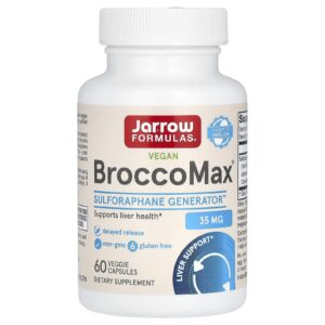 Jarrow Formulas Vegan BroccoMax 60 Cápsulas Vegetais (1750 mg por Cápsula)