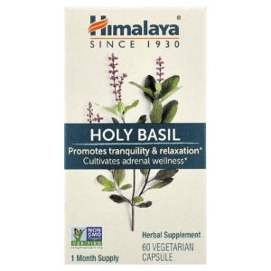 Himalaya Manjericão Sagrado 60 Cápsulsa Vegetarianas