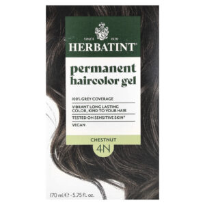 Herbatint Gel Permanente para Coloração de Cabelo 4N Castanho 135 ml (456 oz)