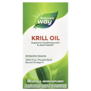 Natures Way Óleo de Krill 60 Cápsulas Softgel