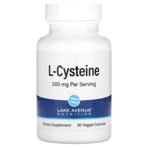 Lake Avenue Nutrition L-cisteína 500 mg 90 Cápsulas Vegetais