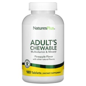 NaturesPlus Multivitamínico e Mineral para Adultos Abacaxi 180 Comprimidos