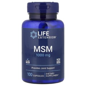 Life Extension MSM 100 Cápsulas (1.000 mg por Cápsula)