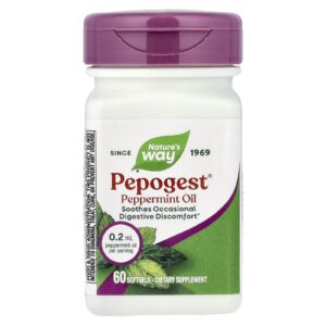 Natures Way Pepogest® Óleo de Hortelã-Pimenta 02 ml 60 Cápsulas Softgel