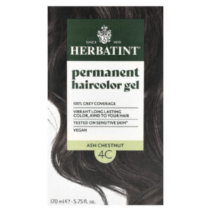 Herbatint Gel de Coloração Permanente 4C Castanha de Cinza 135 ml (456 fl oz)