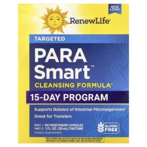 Renew Life Fórmula de Limpeza ParaSmart™ Programa de 15 Dias 2 Partes