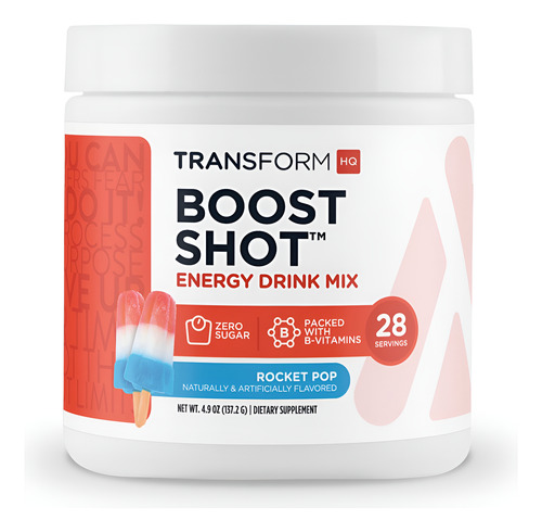 Suplemento Energético Transformhq Boost Shot Rocket Pop 28 S