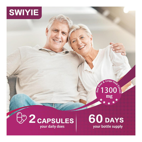 Cápsulas De Raiz De Beterraba Swiyie 120 Pcs, Suplementos De - Imagem 5