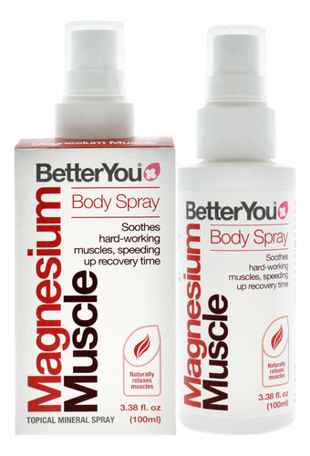 Spray Corporal Muscular De Magnésio Betteryou Unissex 100ml