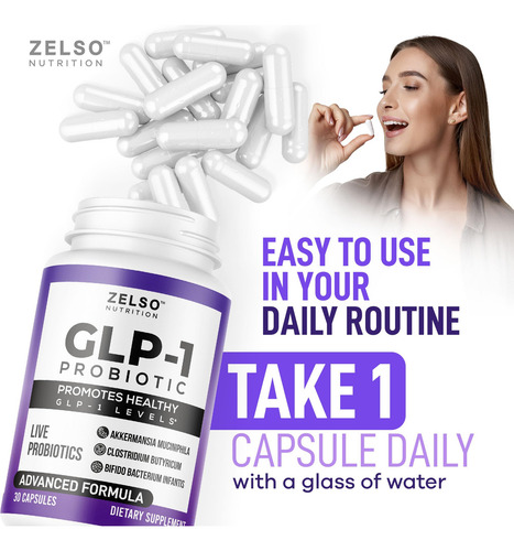 Probiótico Zelso Glp-1 Com Akkermansia Muciniphila 500mg Cfu - Imagem 5