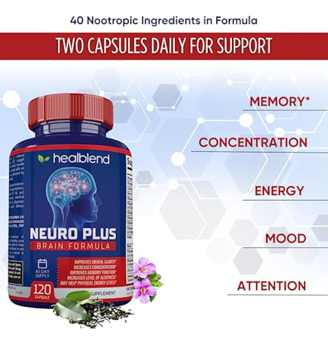 Fórmula Neuro Plus Brain & Focus - Cérebro Nootrópico - Imagem 8