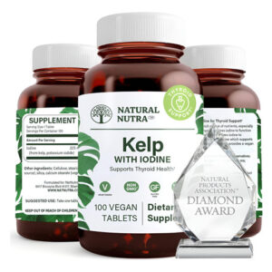Suplemento Natural Nutra Kelp Iodine Thyroid Support 225mcg