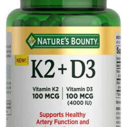 Suplemento Nature&quots Bounty Vitamina D3 K2 4000iu + 100mcg