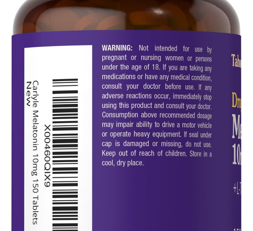 Tahoe Nutritionals Melatonina 10mg Com L-teanina 150 - Imagem 2