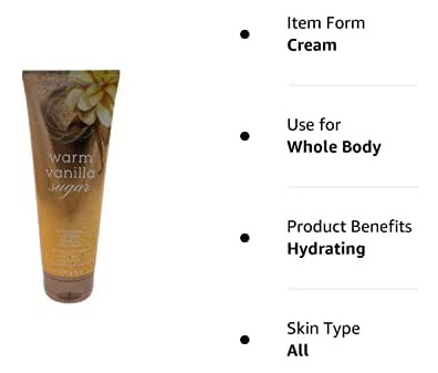 Creme Corporal Bath & Body Works Warm Vanilla Sugar Ultra Sh - Imagem 6