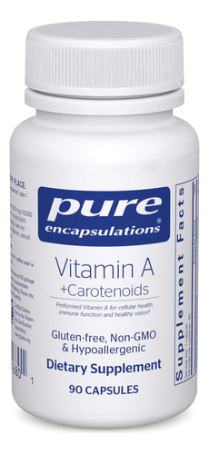 Encapsulações Puras Vitamina A + Carotenóides (luteína Zeax