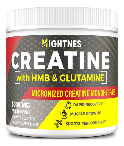 Creatina Hmb Micronizada Mightnes Para Crescimento Muscular