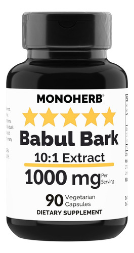 Extrato De Casca De Babul Monoherb 1000 Mg - 90 Cápsulas - Imagem 2