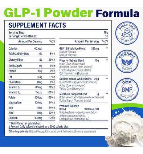Suplemento Glp-1, Glp1 Suplementa Mulheres Naturalmente Inte - Imagem 2