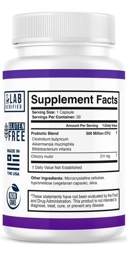 Probiótico Zelso Glp-1 Com Akkermansia Muciniphila 500mg Cfu - Imagem 7