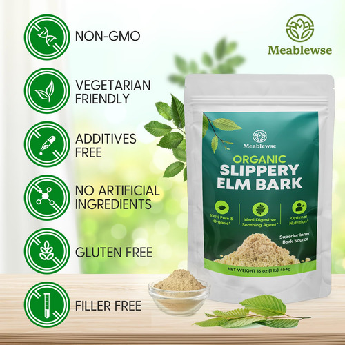Suplemento Meablewse Slippery Elm Powder 500g (349 Porções) - Imagem 8