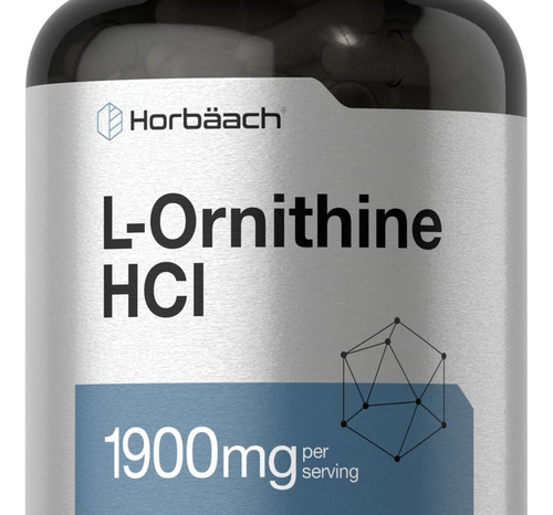 Horbäach L Ornitina Hcl 1900mg 120 Cápsulas