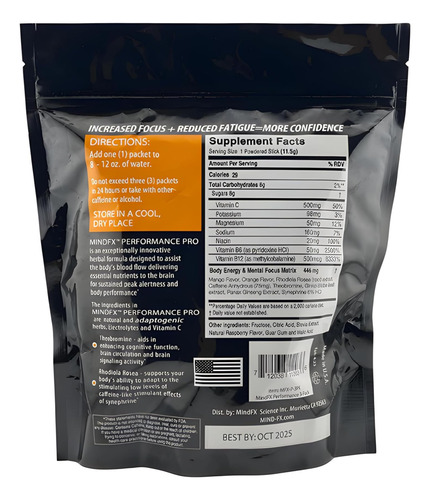 Mindfx Performance Pro Blend - Manga Laranja | Bastões De En - Imagem 10