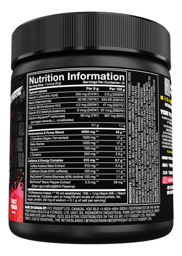Pre Workout Powder Mutant Madness 270 G 30 Porções Trocadil - Imagem 7