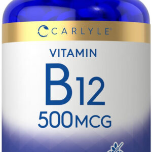 Carlyle Vitamina B-12 500mcg | 300 Comprimidos Veganos