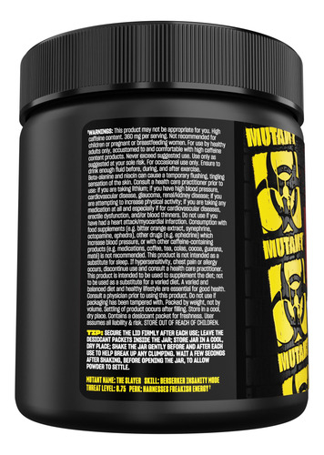 Pre Workout Powder Mutant Madness 270 G 30 Porções Trocadil - Imagem 8