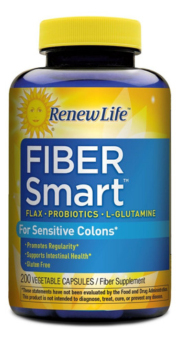 Suplemento De Fibra Renew Life Para Cólon Sensível