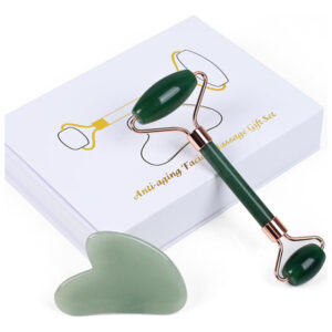 Kit De Conjunto Facial Quartz Rose Jade Roller E Gua Sha Gre