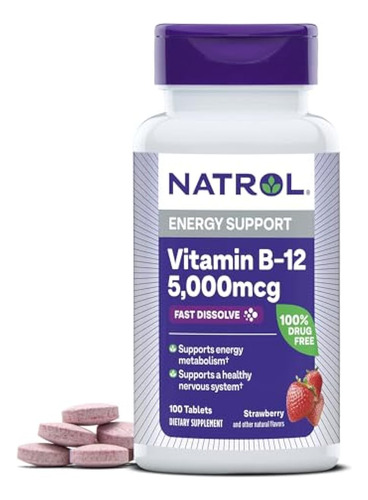 Comprimidos De Dissolução Rápida De Vitamina B12 Natrol Pro - Imagem 7
