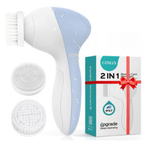 Escova De Limpeza Facial Coslus Fbs-d 2 Em 1 De Silicone