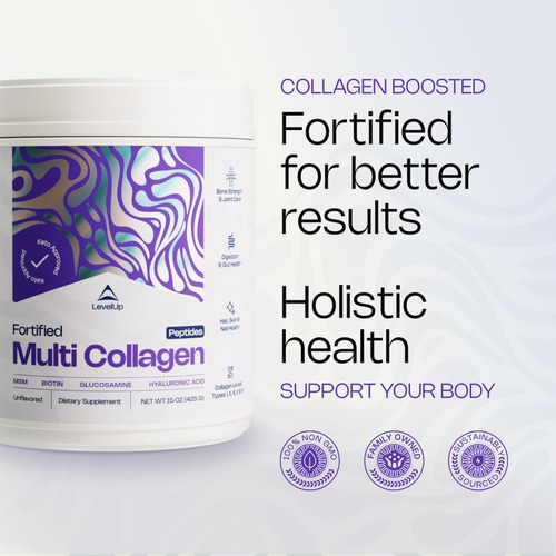 Suplemento Levelup Multi Collagen Com Biotina, Msm, Hialurôn - Imagem 4