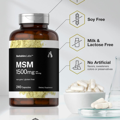 Cápsulas Horbäach Msm Horbäach 1500mg | 240 Unidades - Imagem 6