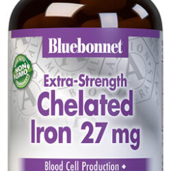 Bluebonnet Extra Forte Ferro Quelatado Bluebonnet 27 Mg 90
