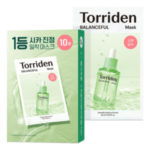 Máscaras Faciais Torriden Balanceful Cica 5d Cica 10 Folhas