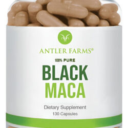 Antler Farms Maca Preta Pura 1500mg, 130 Cápsulas